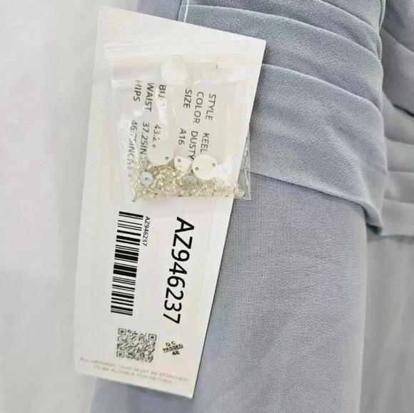 Azazie Keely Dress Dusty Blue Formal Dress - Picture 10 of 15